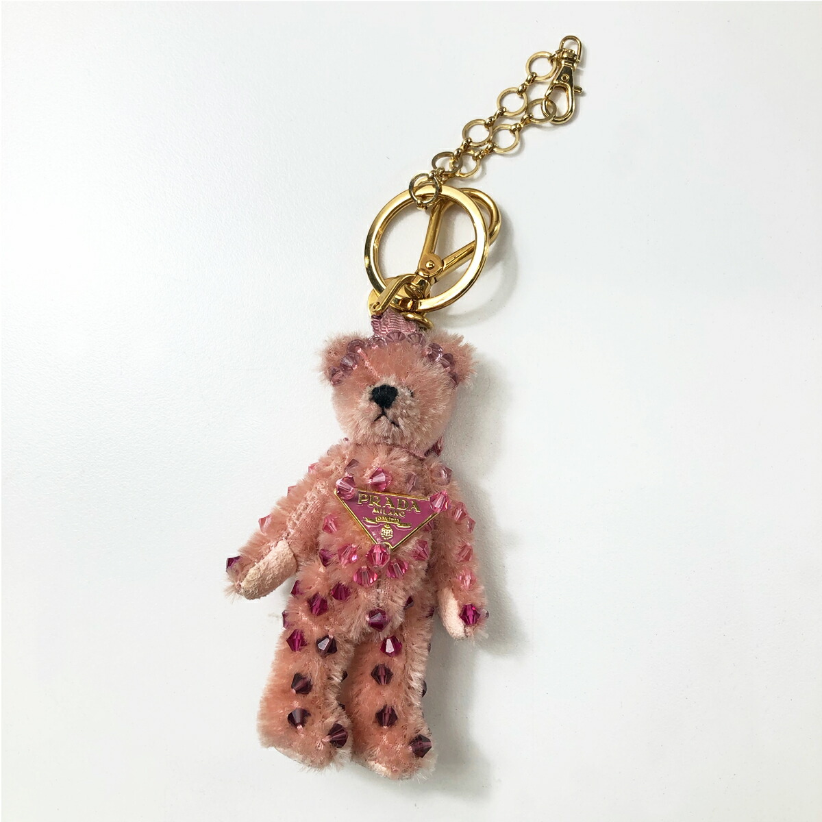楽天市場】【中古】 プラダ テディベア キーホルダー バッグチャーム