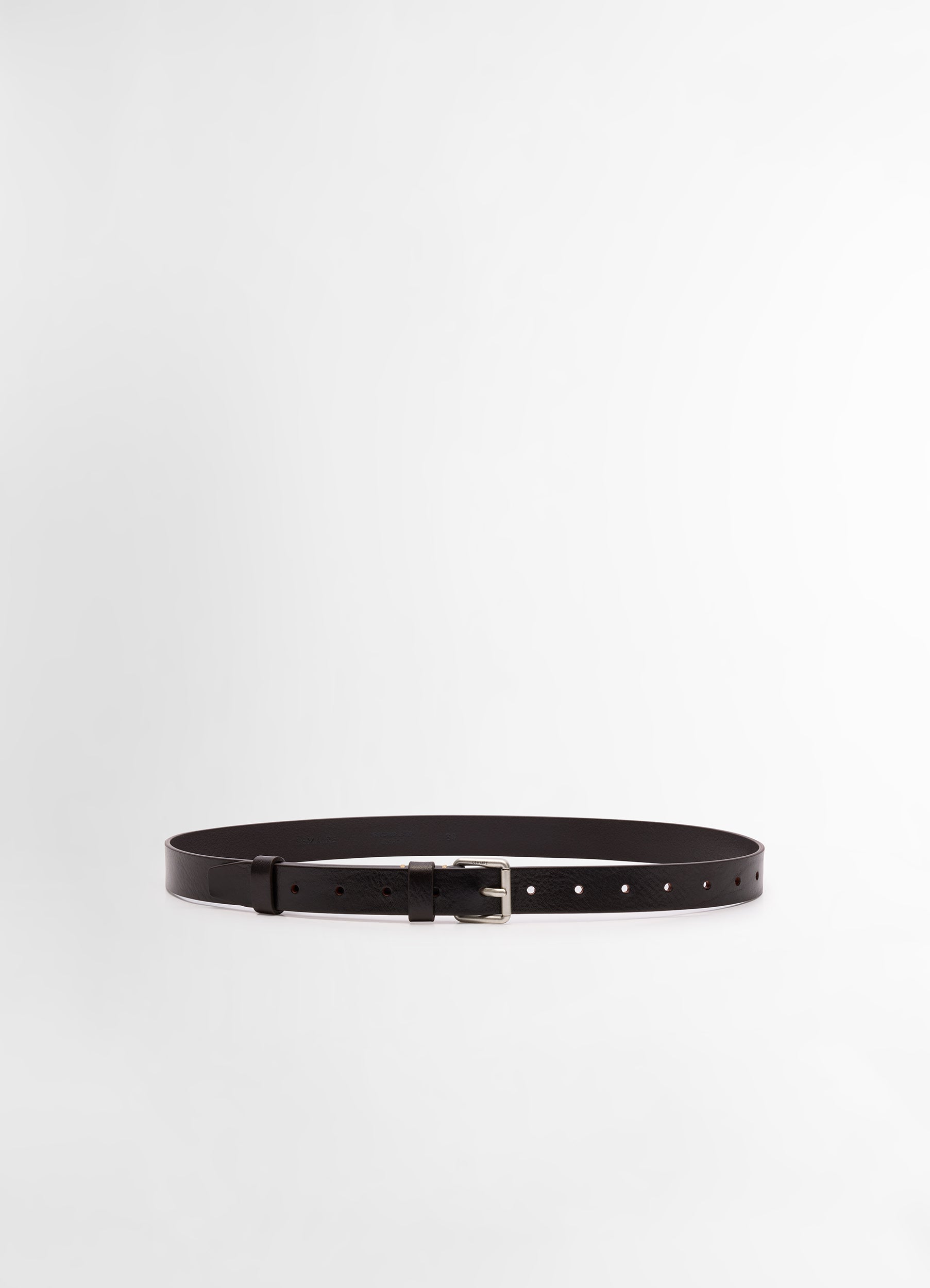 WADDED KEY HOLDER IN LEATHER - Dark Chocolate - Soft Nappa Leather