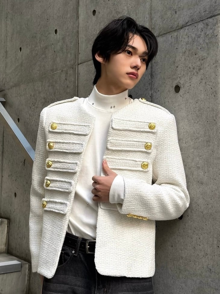 ALUDE SELECT】design tweed jacket（2 color） | 【ALUDE】韓国メンズ
