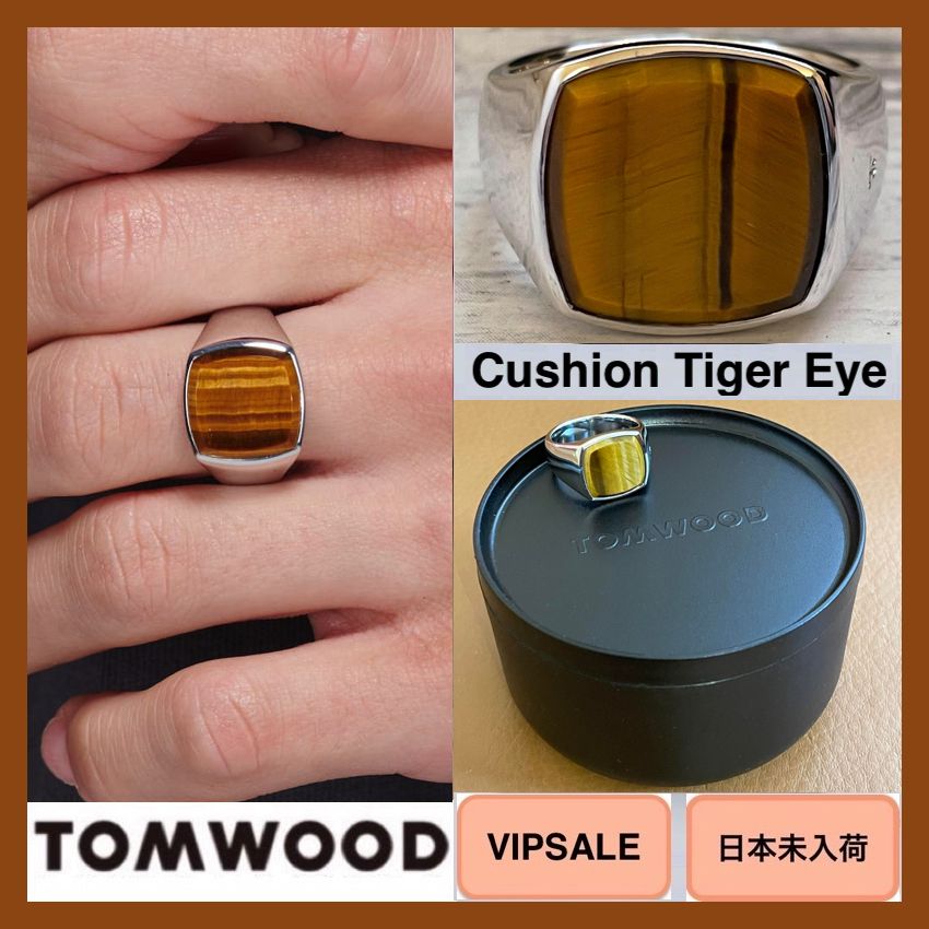 □VIPSALE□ Tom Wood クッション タイガーアイ シルバー リング (Tom