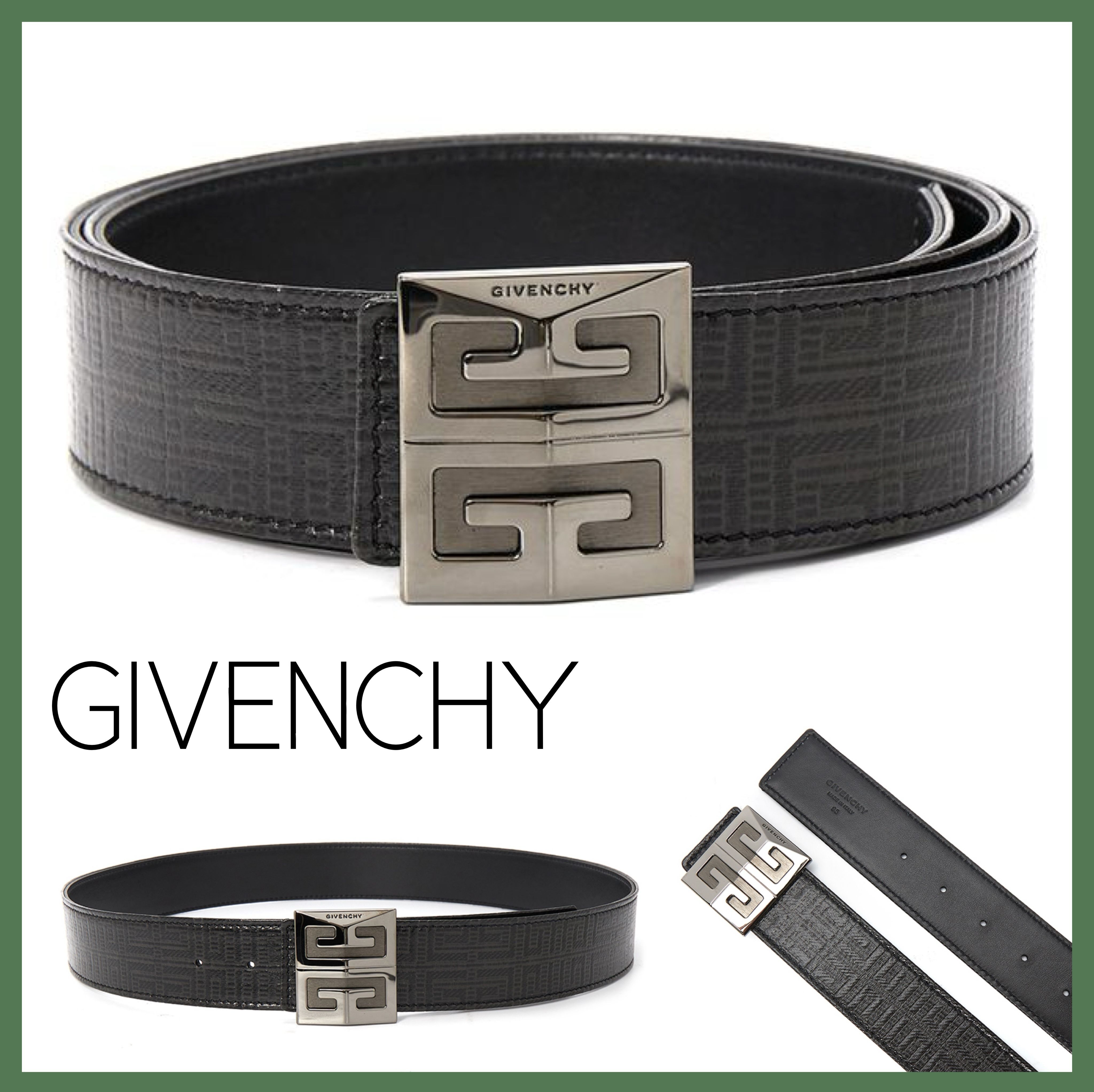 関税込み】 ☆GIVENCHY☆ 4G レザー リバーシブル ベルト (GIVENCHY