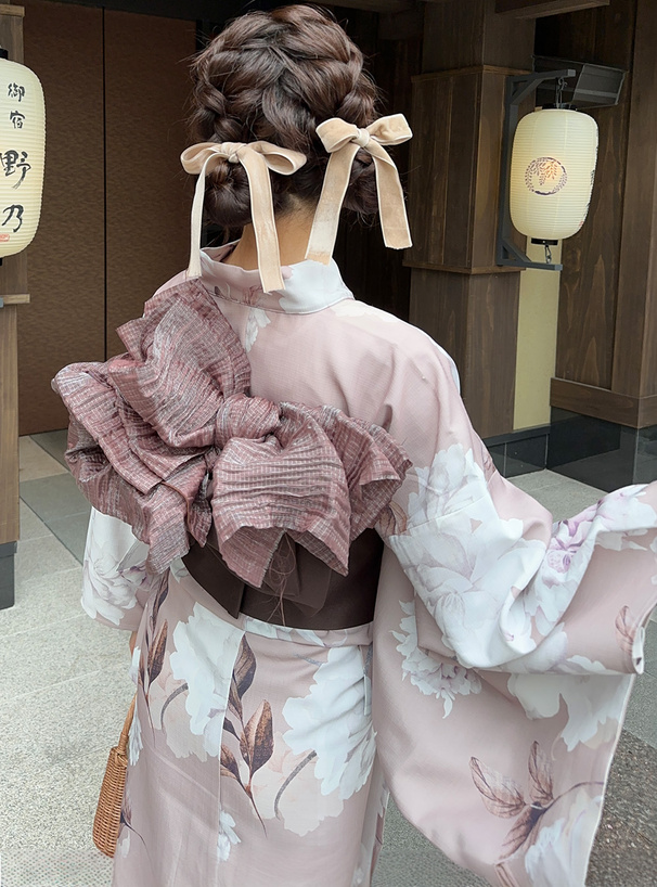 水彩花柄浴衣セット[fy003] | レディースファッション通販のグレイル
