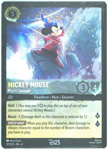 Auction Prices Realized Tcg Cards 2024 DISNEY LORCANA EN D23-D23