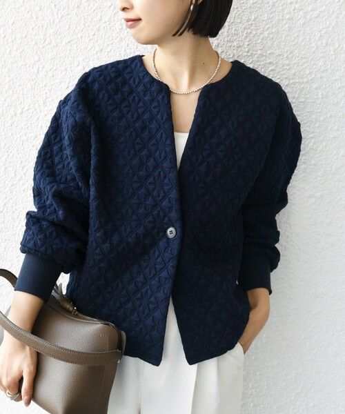 セール】 【WEB限定】〈手洗い可能〉キルティング ジャカード