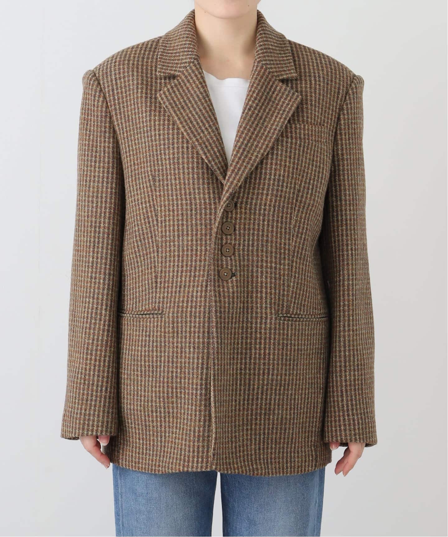 TODAYFUL/トゥデイフル】 Wool100% Check Jacket（テーラード