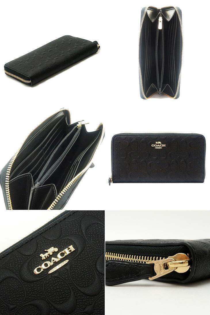 コーチ COACH 財布 レディース 長財布 シグネチャー ラウンド