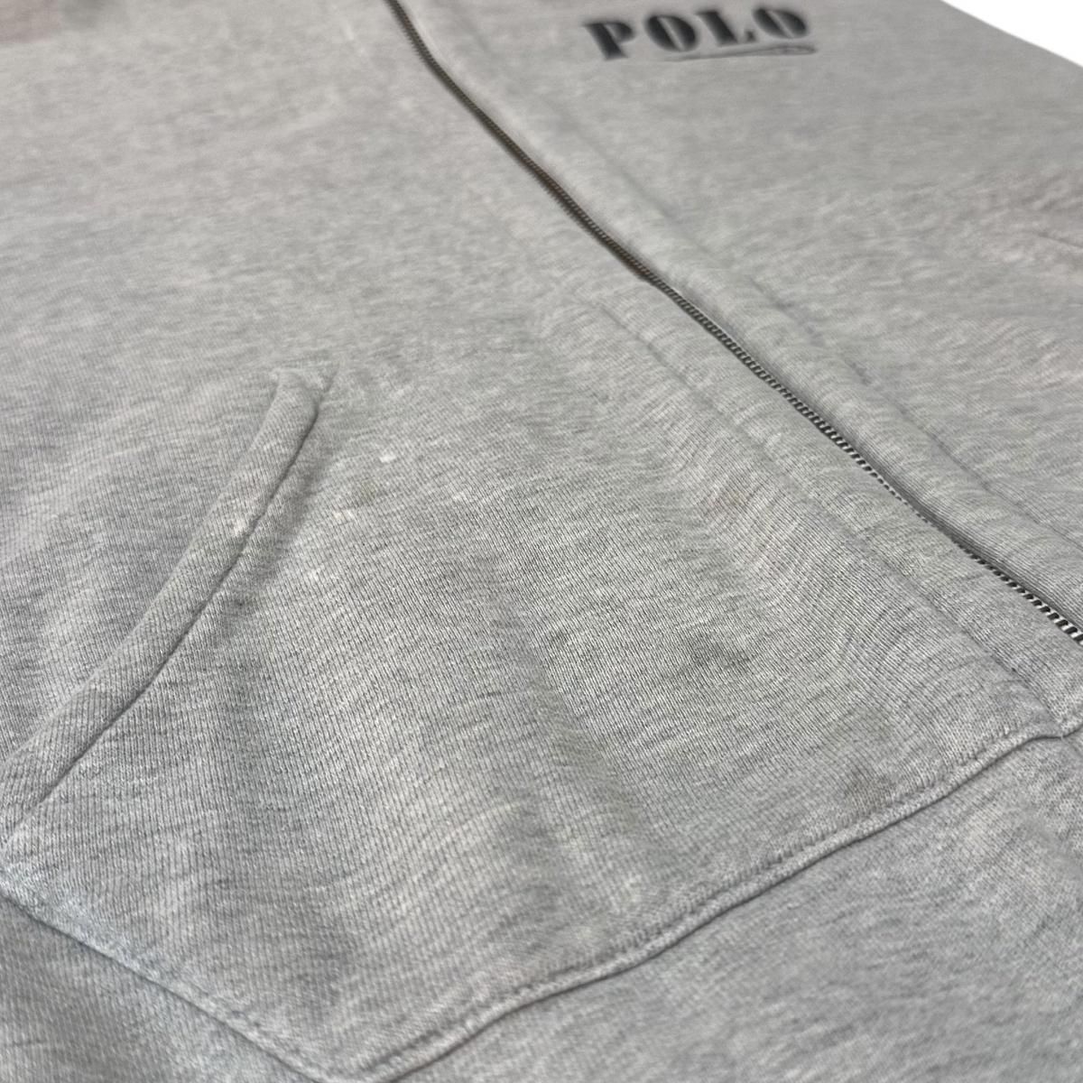 Polo Ralph Lauren RL-92 Zip Up Sweat Hoodie 灰 L ポロラルフ