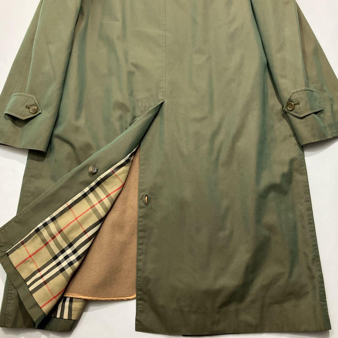 専用品 バーバリーズ ロングステンカラーコート ライナー付 玉虫色