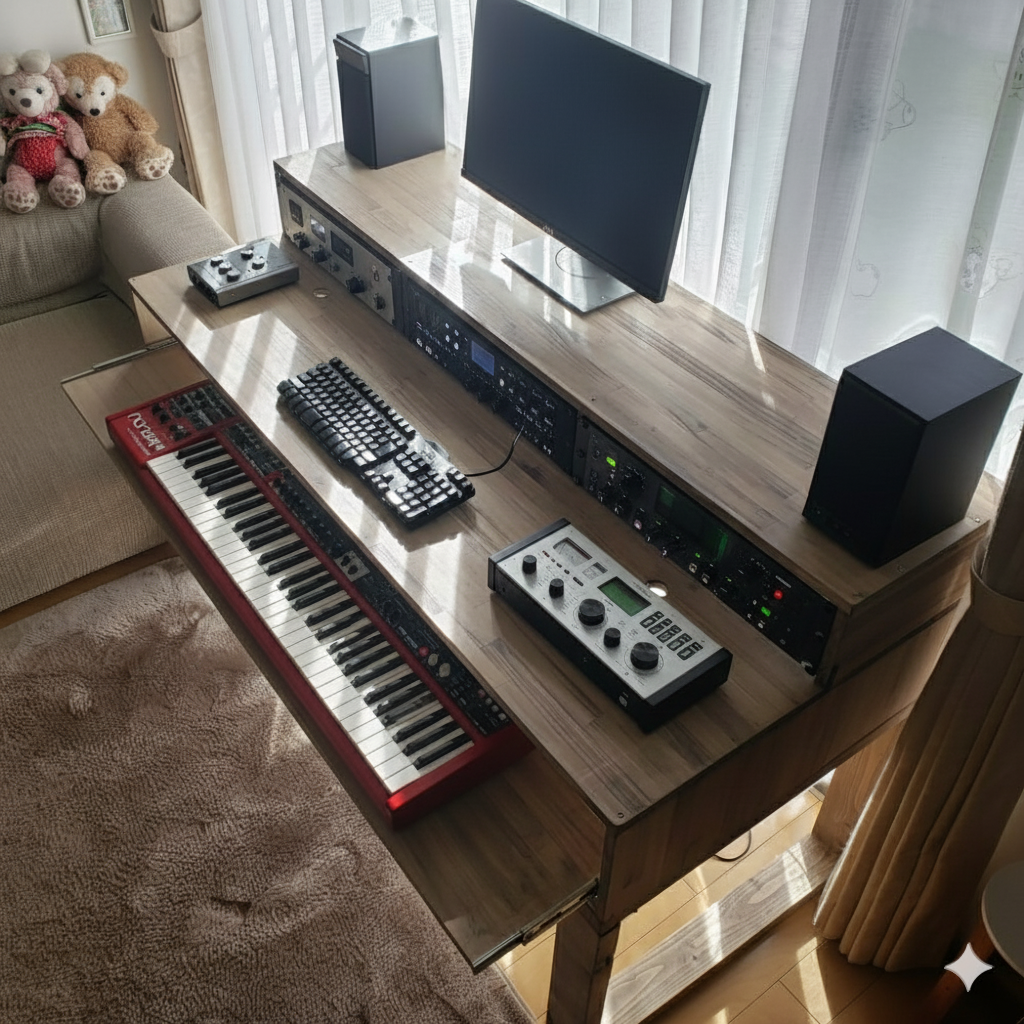DTMデスク S140-55 DAW ダイニングテーブル(300) KOMPLETE KONTROL